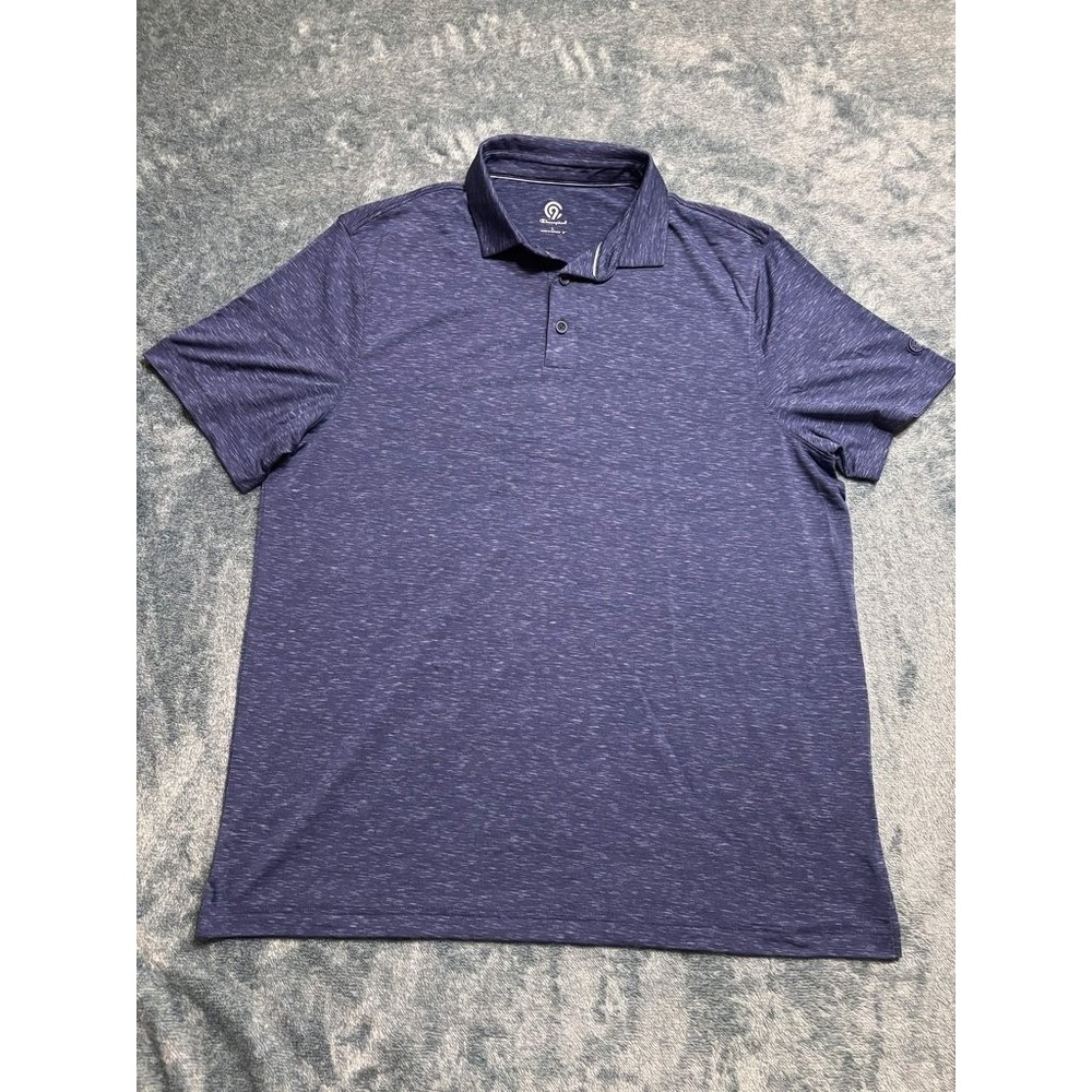 C9 Champion Performance Polo Shirt Size L Men's Navy Blue Heather Athletic